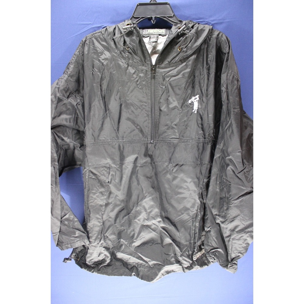 VTG VH1 Fairway to Heaven Rain Pullover Qtr Zip Kangaroo Pouch Black Size XL